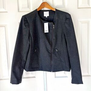 NWT Catherine Malandrino XXL Runway Style Jacket Charcoal Gray Womens MSRP $180